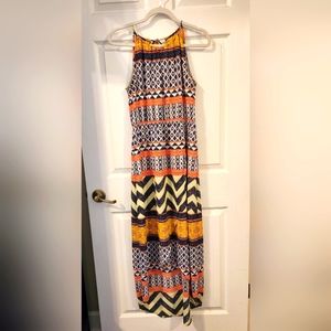 Sanctuary Capetown High Low Maxi Halter Dress M